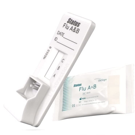 Status Influenza A&B Tests, CLIA-Waived for Swab Specimens, Made in The USA (25 Tests per Box) Authorized Distributor of LifeSign