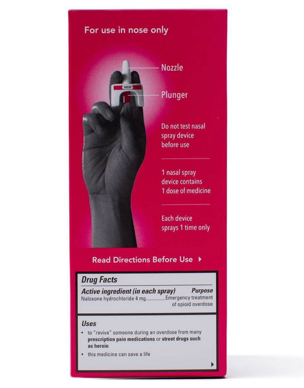 NARCAN (Naloxone) Nasal Spray 4mg Single Dose Opioid Overdose Emergency Treatment - 2ct